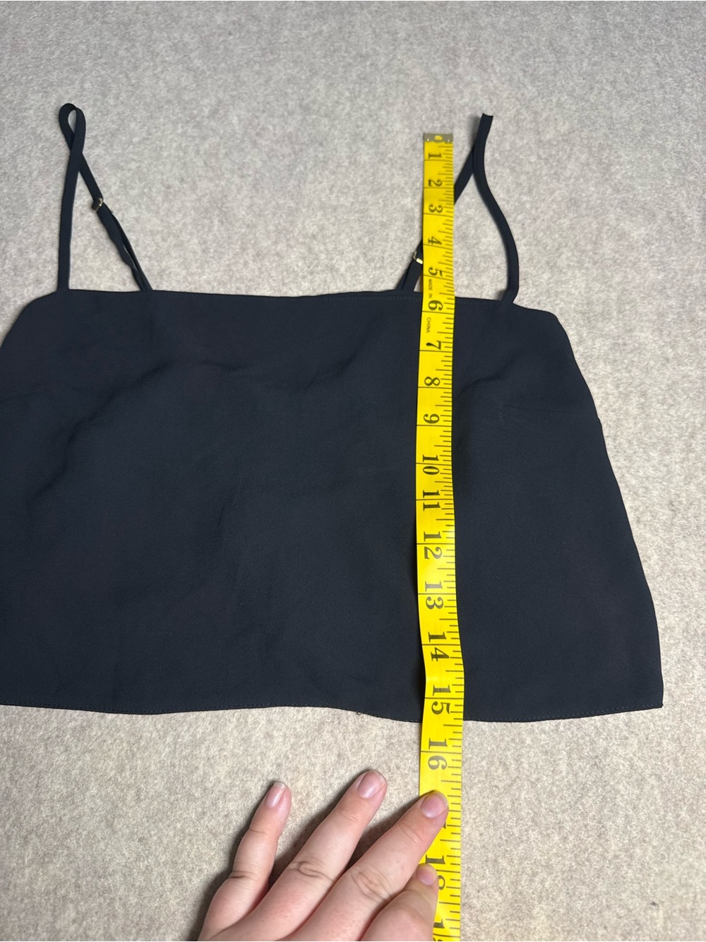 Victoria's Secret Black Tank Top with Lace-Up Front - Picture 4 of 7